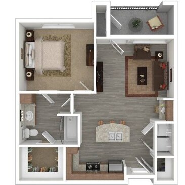 A3 - Fully Renovated floor plan